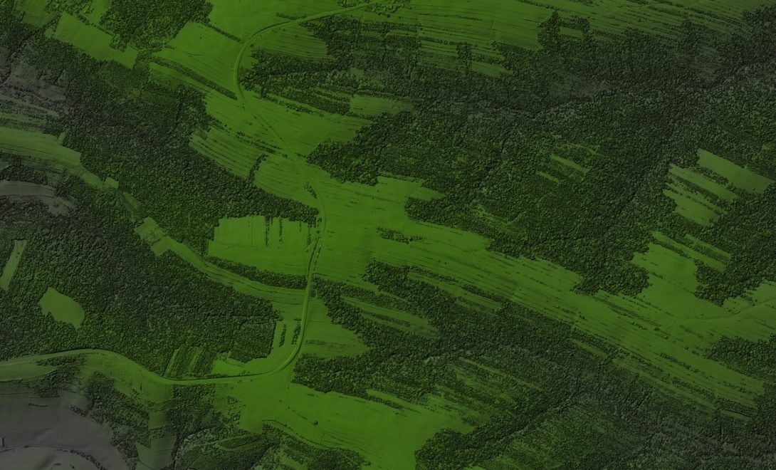 Imagem de lavoura obtida por satélite