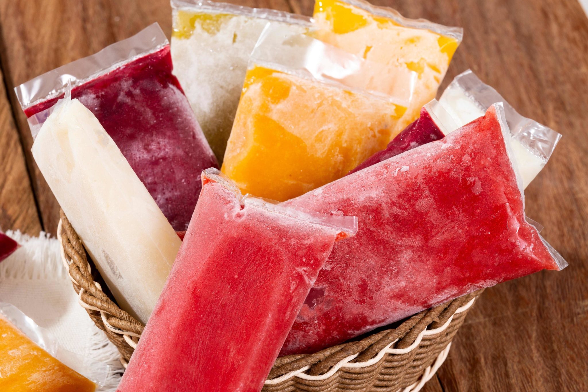 Polpas de frutas congeladas
